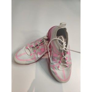 Women's Pink and White Nike Vapormax size 8